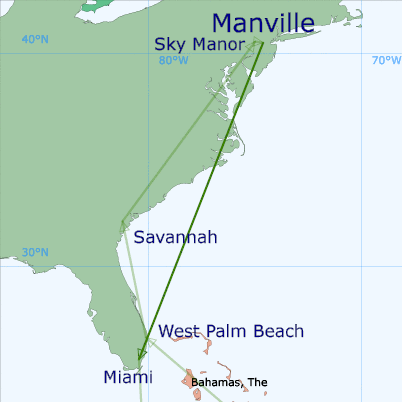 plane tickets from florida to new jersey